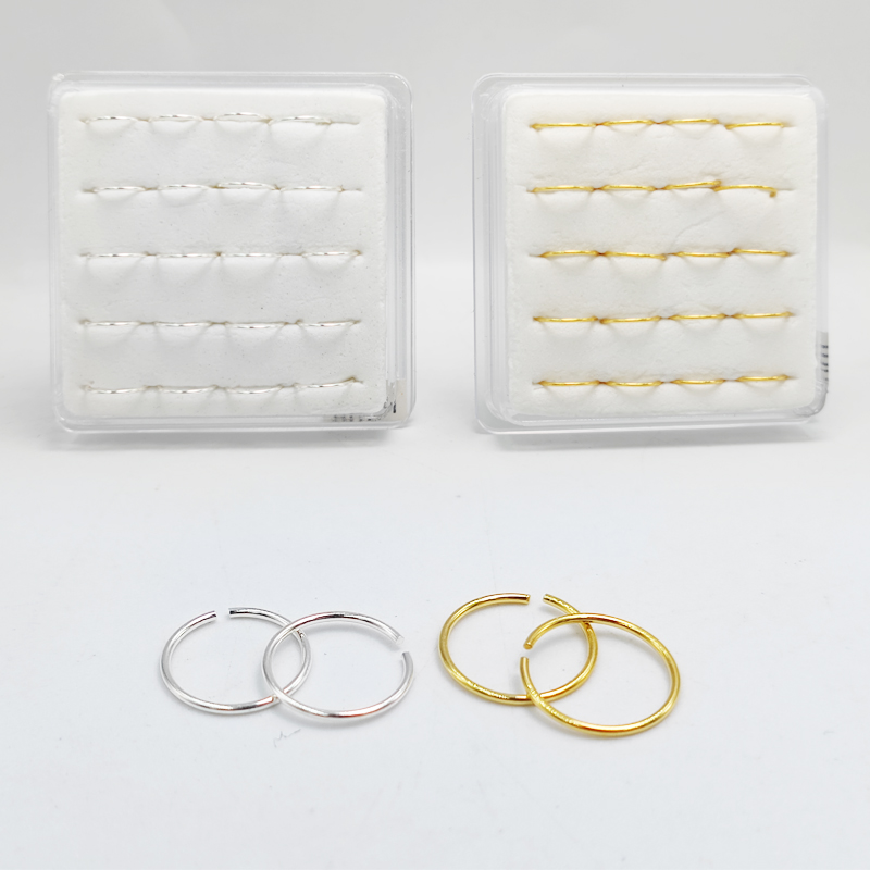 Body Jewelry Septum - 925 Sterling Silber Nasenring Hoop HuggieClassic