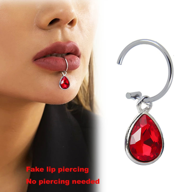 Body Jewelry Septum - 1Pc Gefälschte Piercing Lip Clip Persönlichkeit