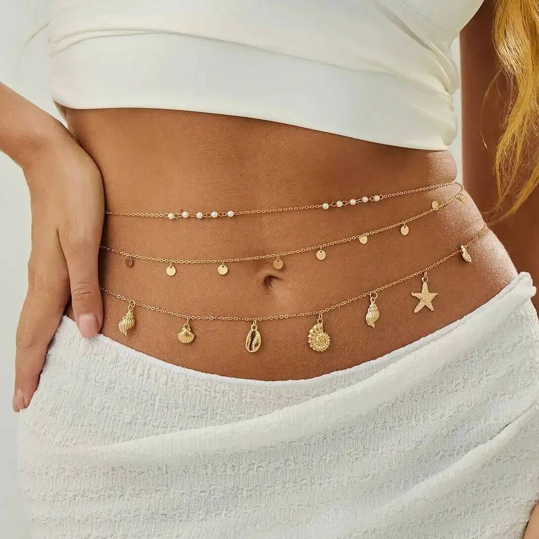 Qualiti Body Jewelry - IngeSight.Z 3 Teile/satz Boho Seestern Conch