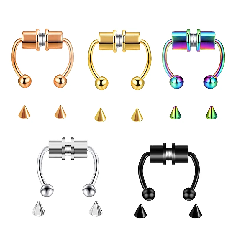 Body Jewelry Septum - Gefälschte Piercing Nase Ring Hoop Septum