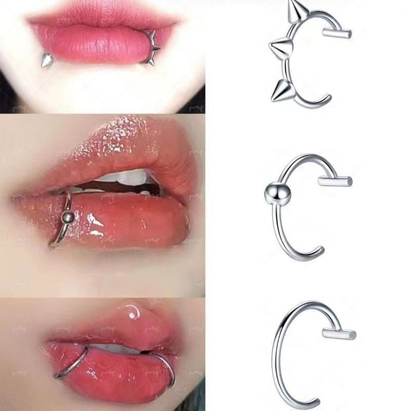 Body Jewelry Septum - 1 Stück Edelstahl Fake Nasenring Hoop