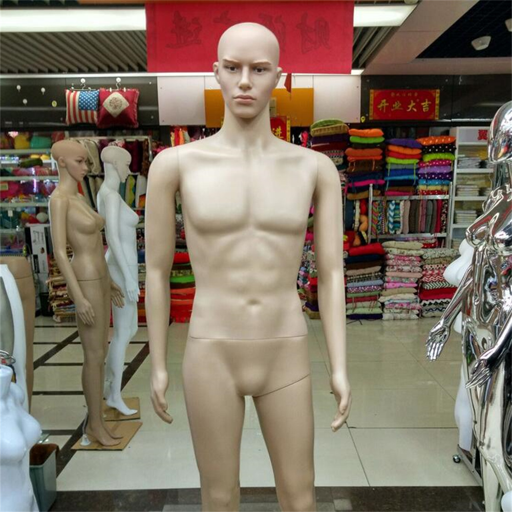 Body Jewelry Plus - 183 cm Vollplastik-Torso-Schaufensterpuppe zur Präsentation, männliche