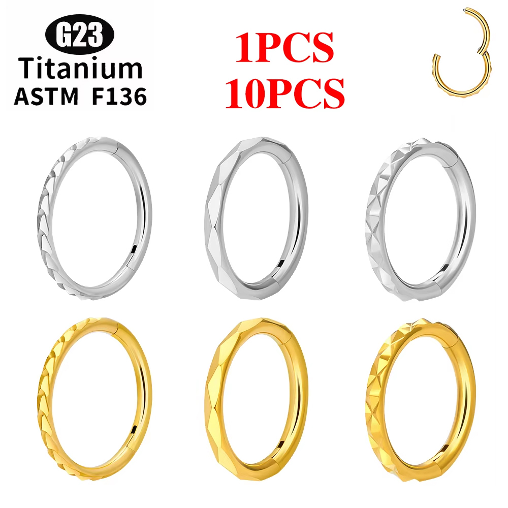 Body Jewelry Septum - G23 Titan-Nasenring, Titan-Septumringe, Tragus-Rook-Ring, Piercing-Schmuck, Lippen-Labret-Ring,