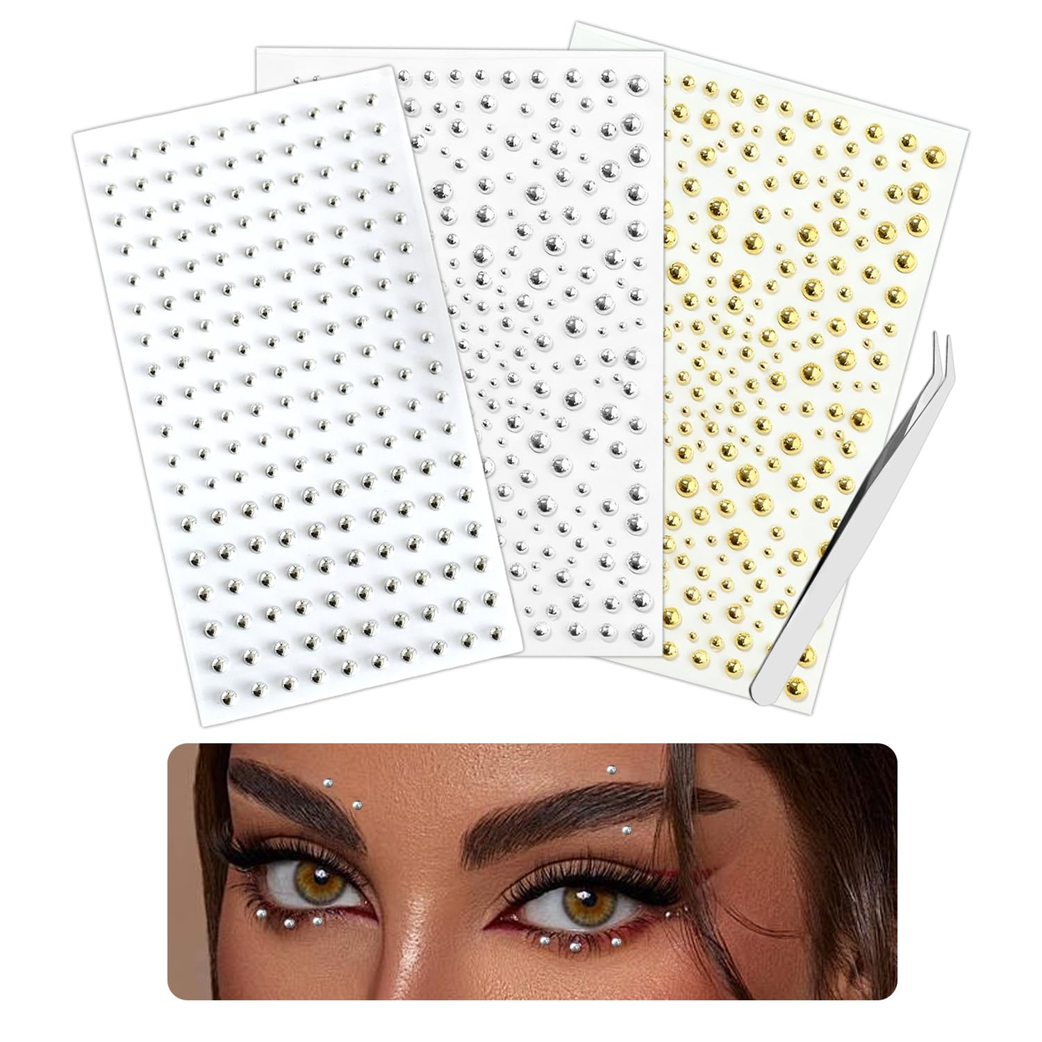 Body Jewelry Stickers - Gesicht Körper Ring Aufkleber Selbstklebende Gesicht