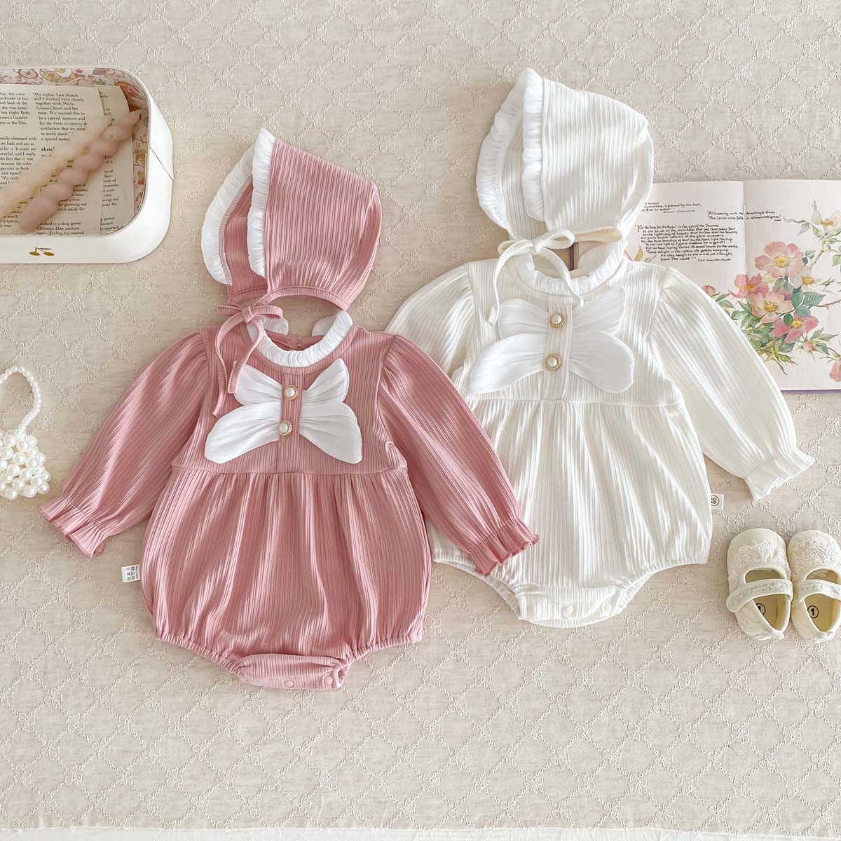 Body Jewelry Plus - Herbst Baby Strampler mit Hut Großen