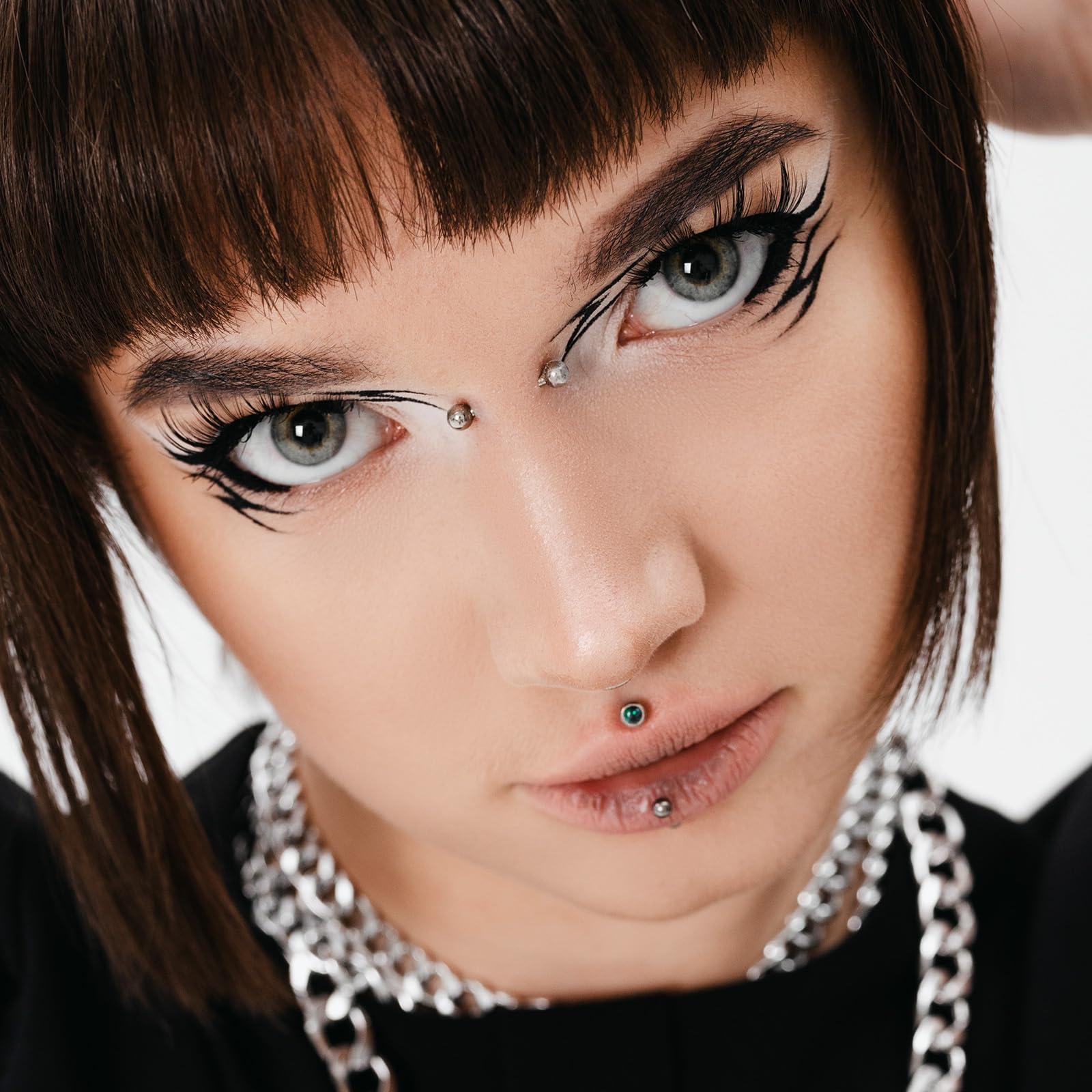 17 Stück / Set Titan Innenfade – Body Jewelry Vertical Labret Bewertung und Preis