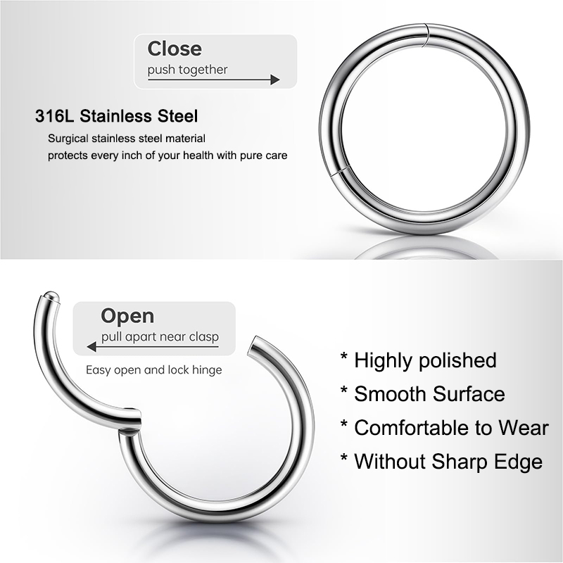16G 316L Chirurgischer Stahl K – Body Jewelry Septum Bewertung und Preis