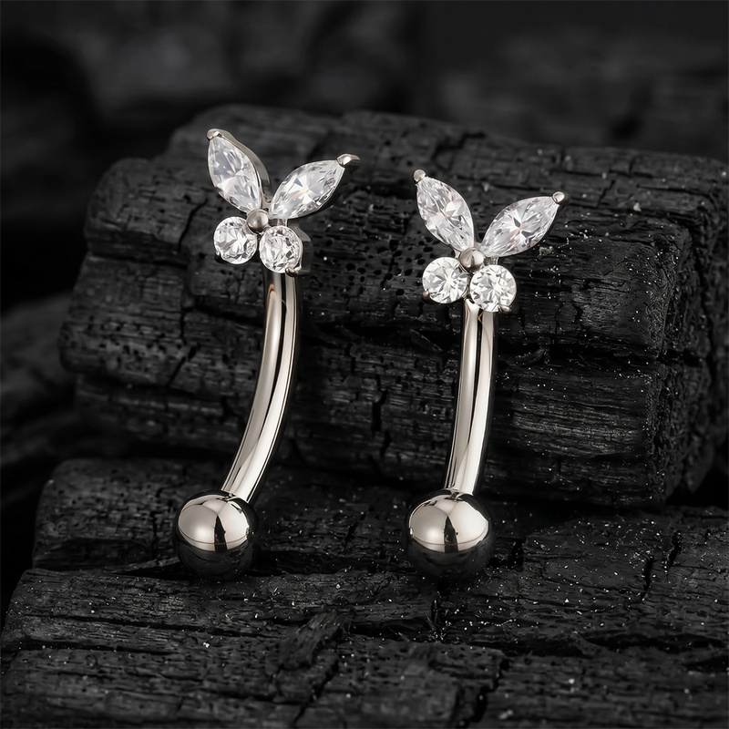 ASTM F136 Titan Winziger Schme – Body Jewelry Vertical Labret Bewertung und Preis