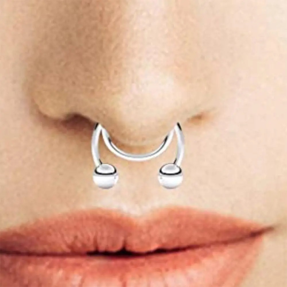 2 Stück Edelstahl Fake Septum  – Body Jewelry Septum Bewertung und Preis