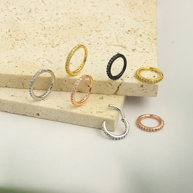 16G Klarer CZ Nasenring Hoop a – Body Jewelry Septum Bewertung und Preis