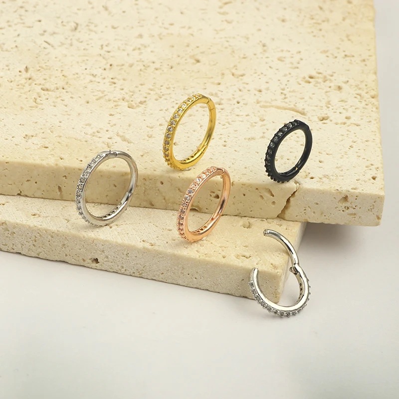 16G Klarer CZ Nasenring Hoop a – Body Jewelry Septum Bewertung und Preis