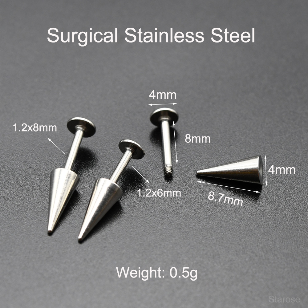 Starose 2 Stück Gothic Cone Ed – Body Jewelry Vertical Labret Bewertung und Preis