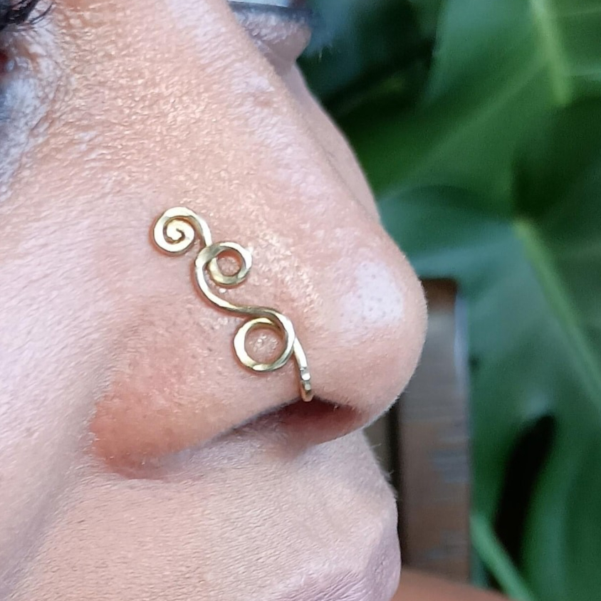 Faux-Piercing-Ring, 14K Gold F – Body Jewelry Septum Bewertung und Preis