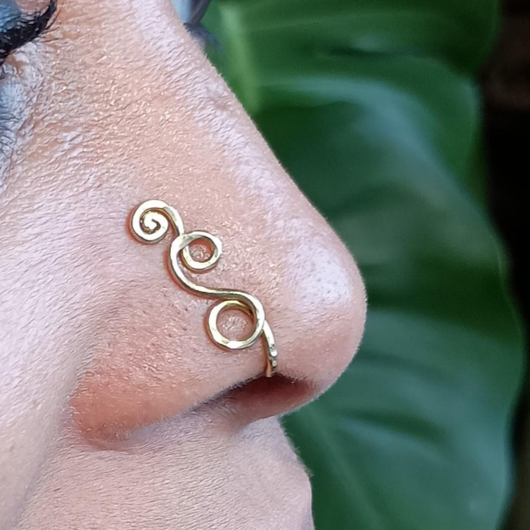Faux-Piercing-Ring, 14K Gold F – Body Jewelry Septum Bewertung und Preis