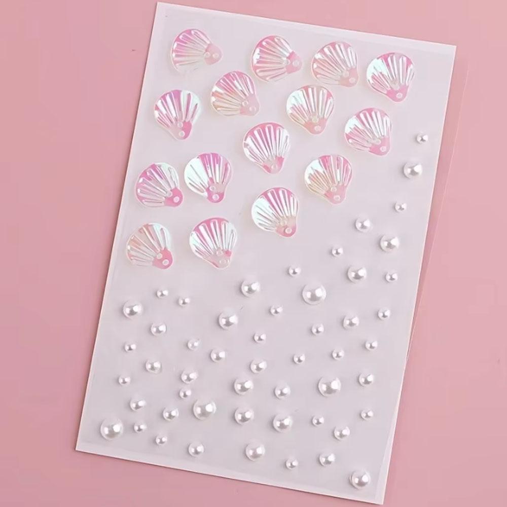 1Sheet Iridescent Shell Mixed  – Body Jewelry Stickers Bewertung und Preis