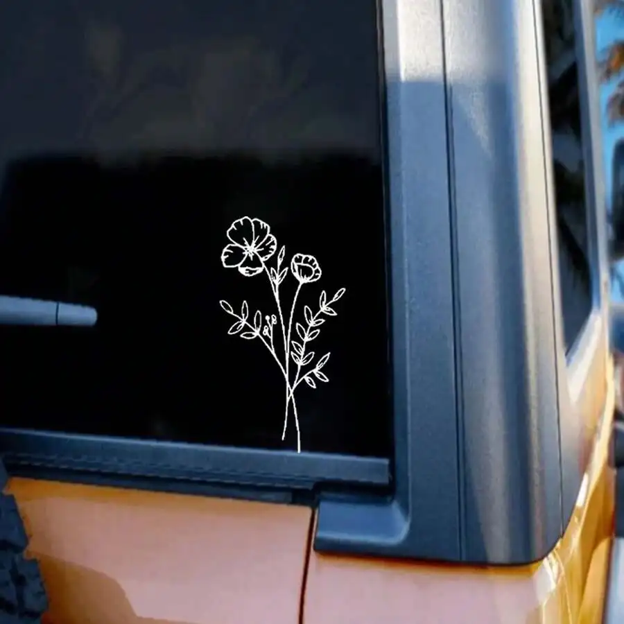 1 Stück Wild Flower Autoaufkle – Body Jewelry Stickers Bewertung und Preis