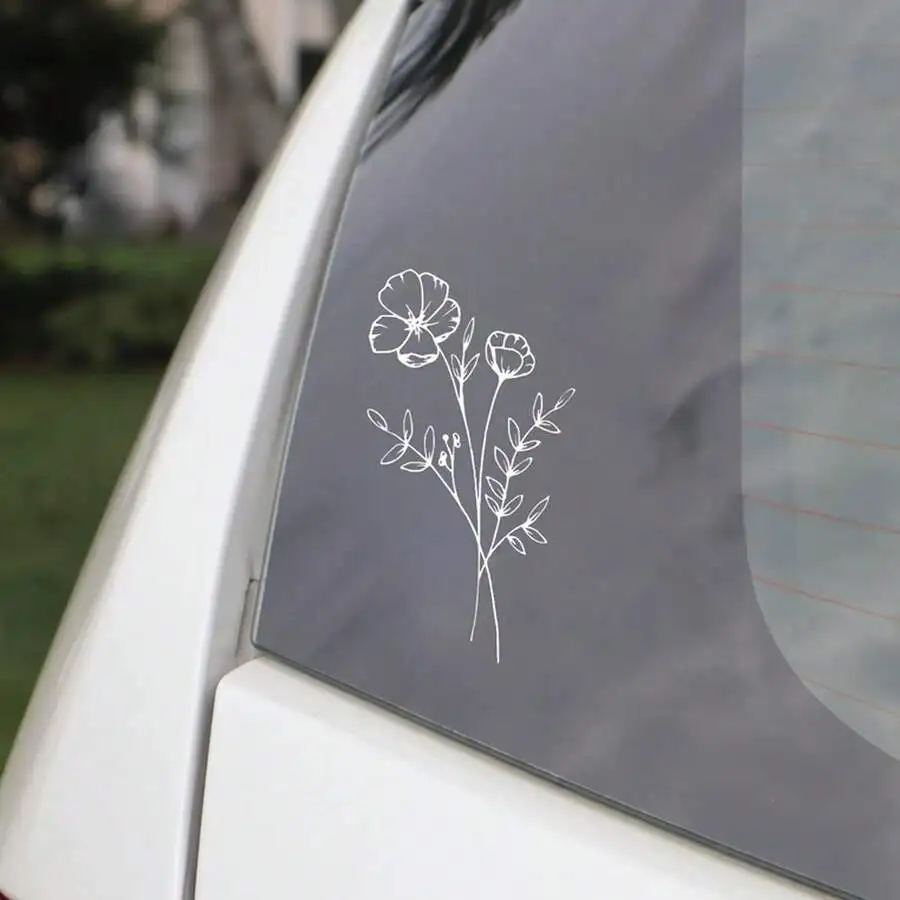1 Stück Wild Flower Autoaufkle – Body Jewelry Stickers Bewertung und Preis