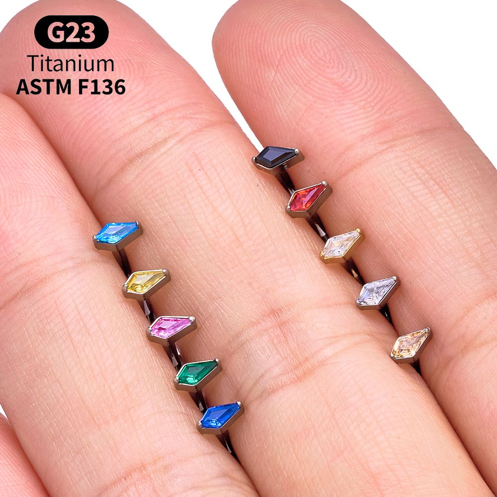 Titan Kite CZ Internes Gewinde – Body Jewelry Vertical Labret Bewertung und Preis