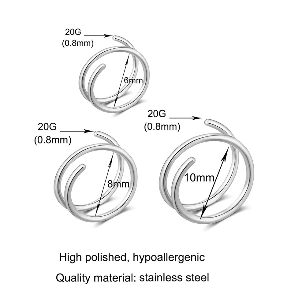 1 Stück Edelstahl 316 Doppelsp – Body Jewelry Septum Bewertung und Preis