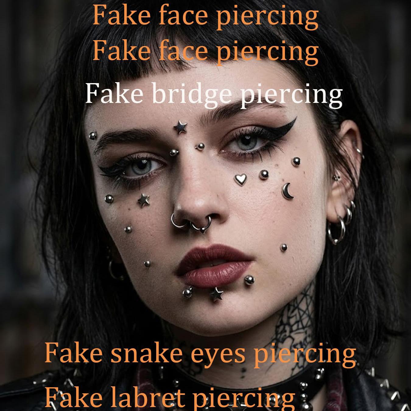 Künstliche Piercing-Kugeln zum – Body Jewelry Stickers Bewertung und Preis