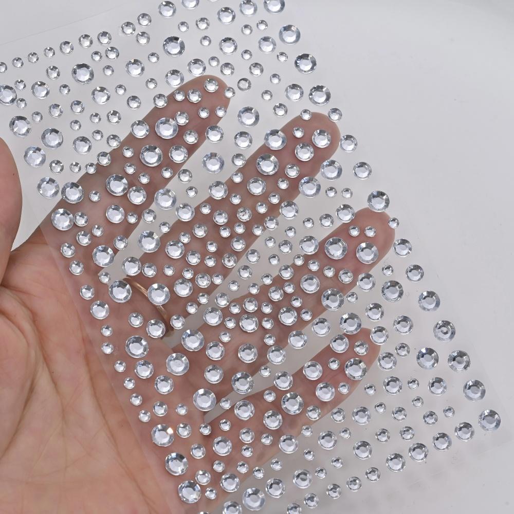 1 Blatt silberweiße Glitzer-3D – Body Jewelry Stickers Bewertung und Preis