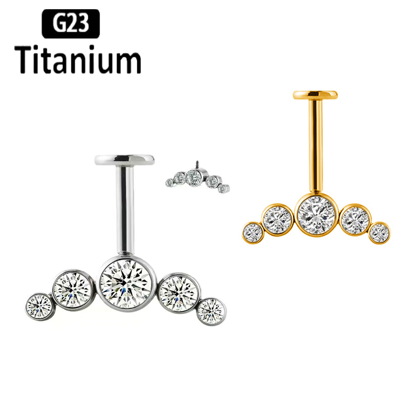 G23 Titan Ohrpiercing mit Inne – Body Jewelry Vertical Labret Bewertung und Preis