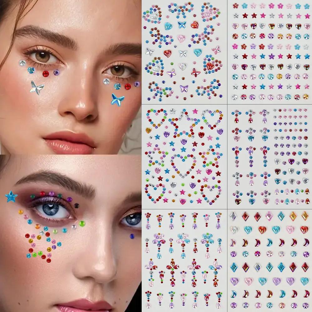 1 Blatt Bunte Bogen / Stern /  – Body Jewelry Stickers Bewertung und Preis