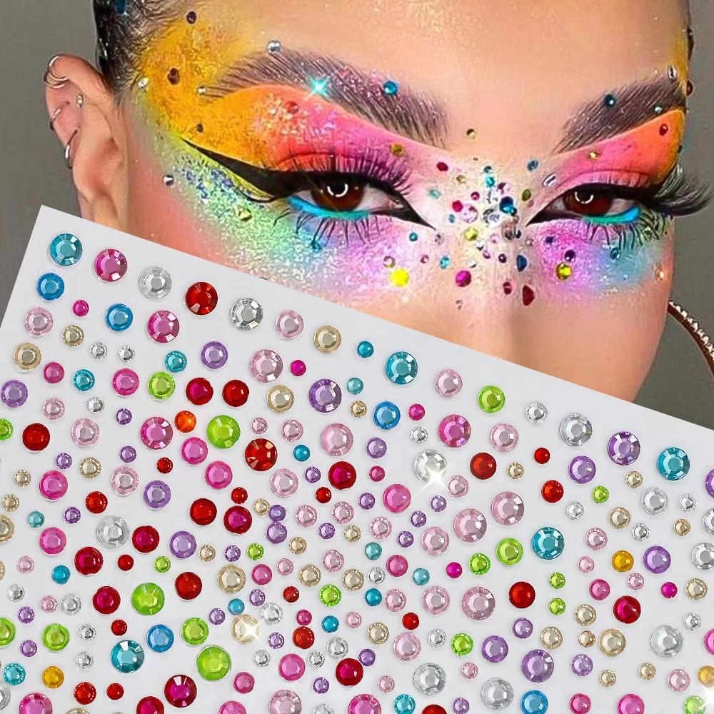 1 Blatt Weiße Perlen-Strass Ge – Body Jewelry Stickers Bewertung und Preis
