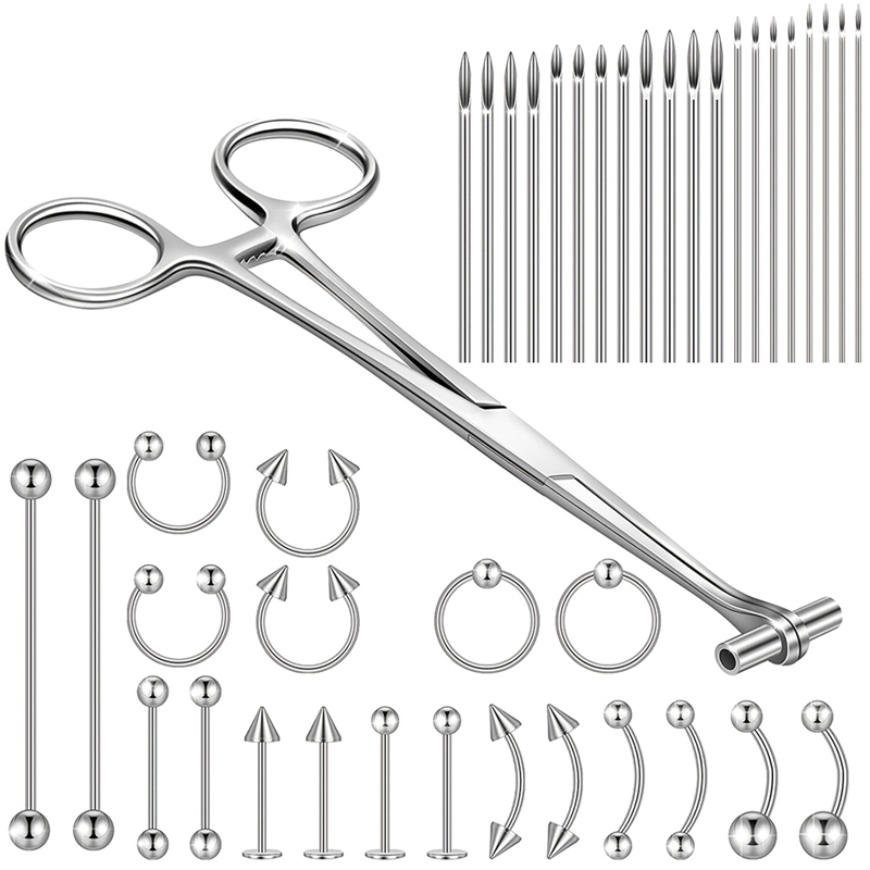 41-teiliges Piercing-Werkzeug- – Body Jewelry Septum Bewertung und Preis
