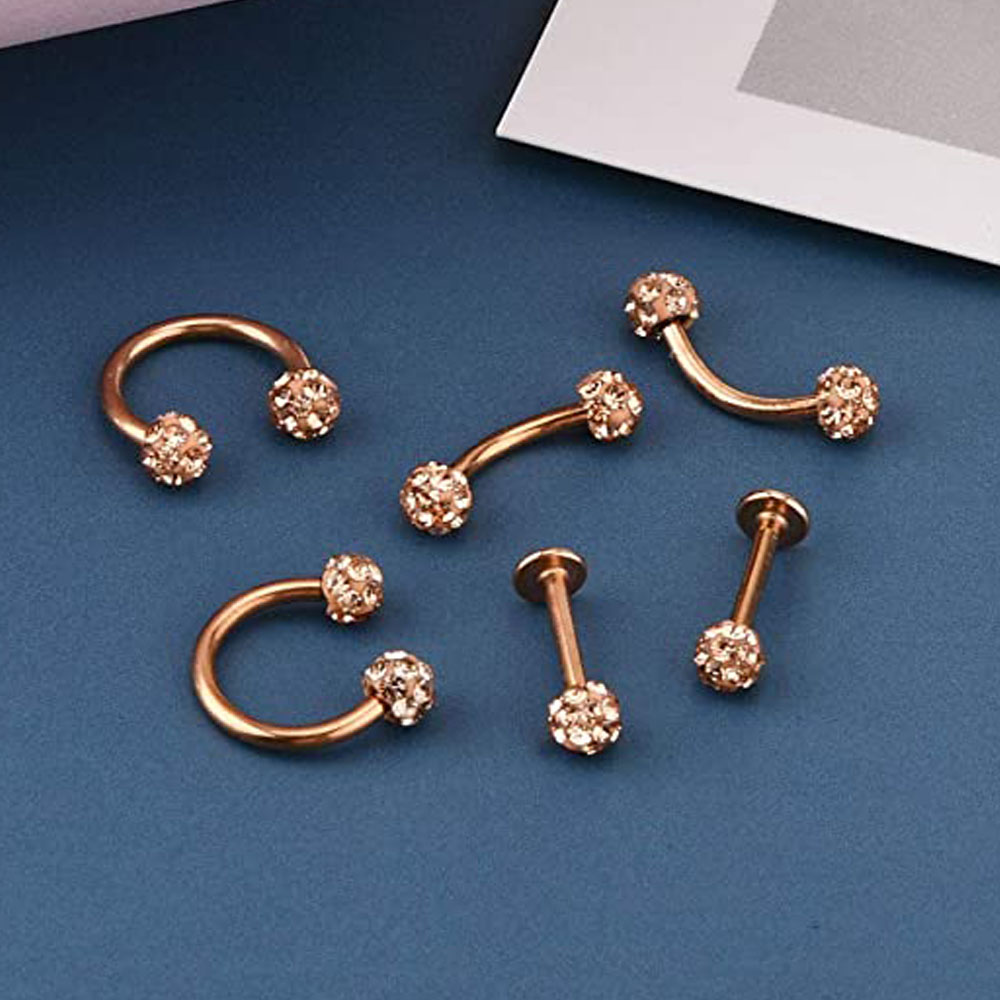 16G Vorwärts Helix Conch Rook  – Body Jewelry Vertical Labret Bewertung und Preis