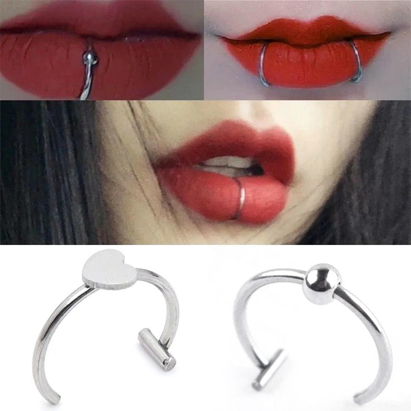 1 Stück Edelstahl Fake Nasenri – Body Jewelry Septum Bewertung und Preis