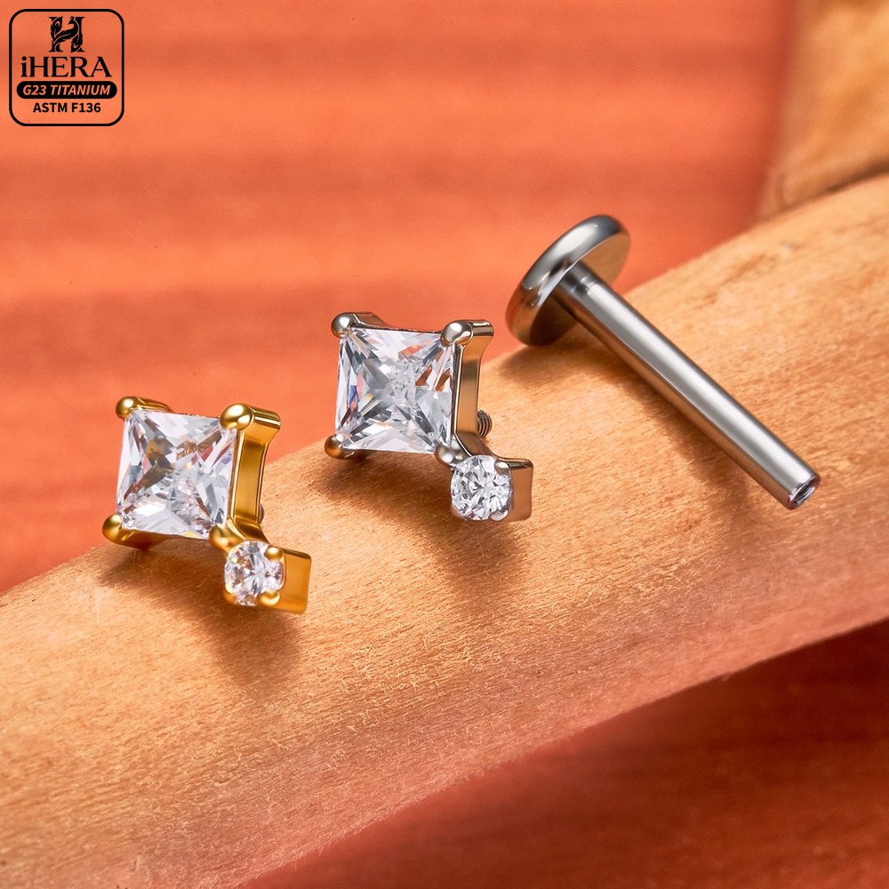 G23 Titan Labret Segment Herz  – Body Jewelry Vertical Labret Bewertung und Preis