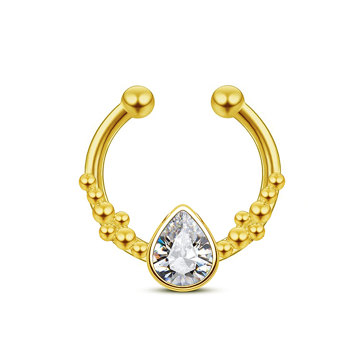 Edelstahl Hufeisen Wassertropf – Body Jewelry Septum Bewertung und Preis