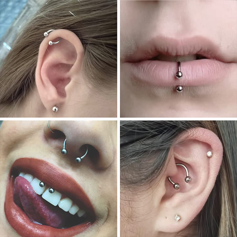 5 Stück/Set Edelstahl 18G Hufe – Body Jewelry Septum Bewertung und Preis