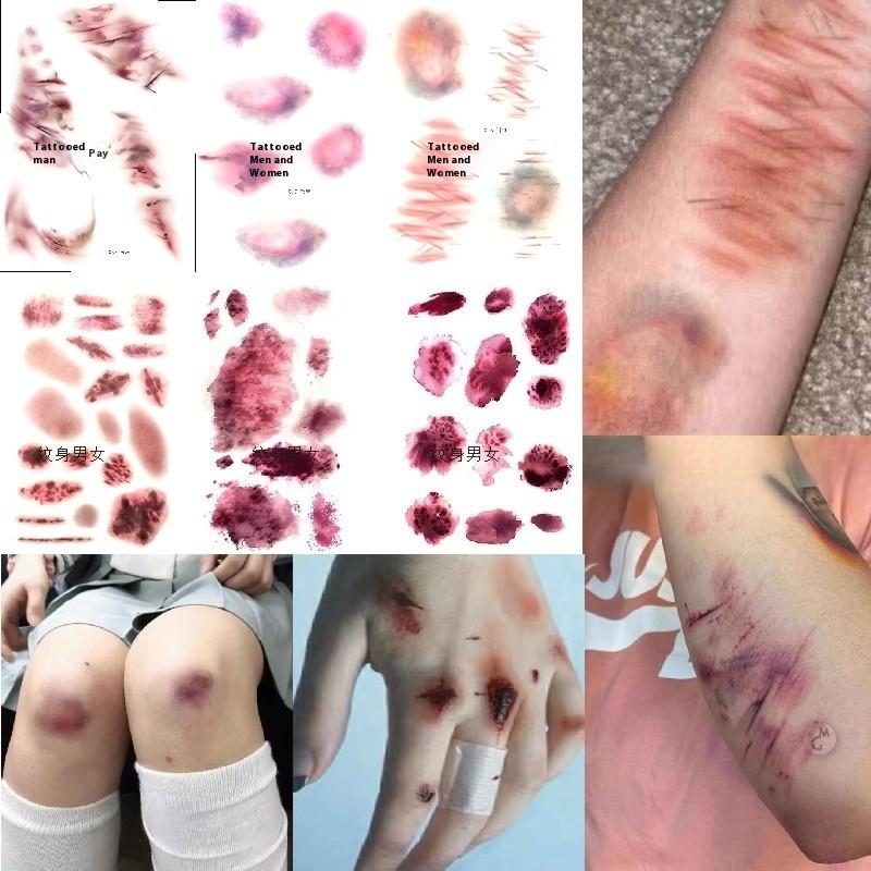 4 Blatt Halloween Wunde Prellu – Body Jewelry Stickers Bewertung und Preis