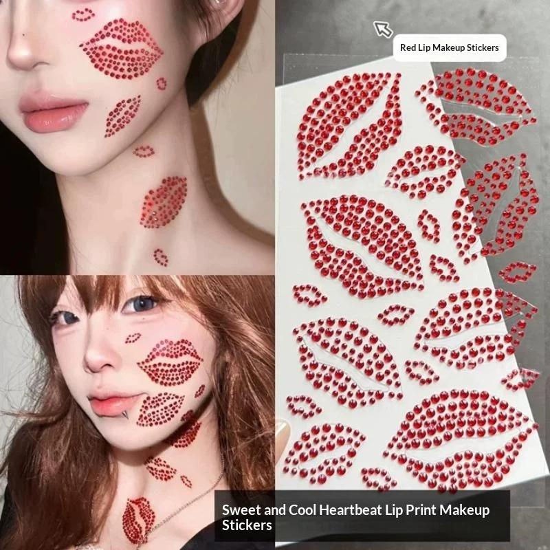 1 Blatt Realistischer Roter Ku – Body Jewelry Stickers Bewertung und Preis