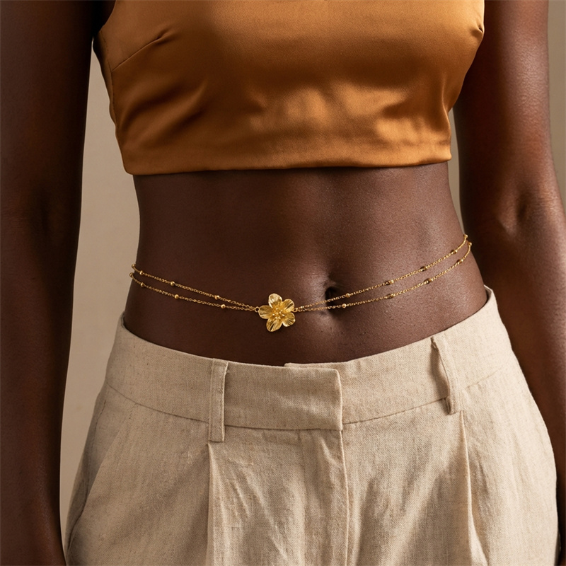 Einfache Doppelschichtige Bauc – Qualiti Body Jewelry Bewertung und Preis