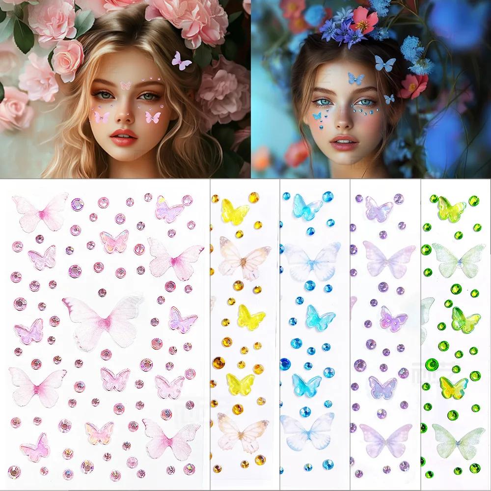 1 Blatt Augen Gesicht Make-up  – Body Jewelry Stickers Bewertung und Preis
