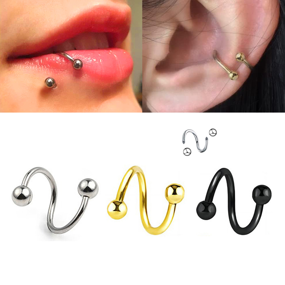 Damen-Spiralohrringe, Piercing – Body Jewelry Septum Bewertung und Preis