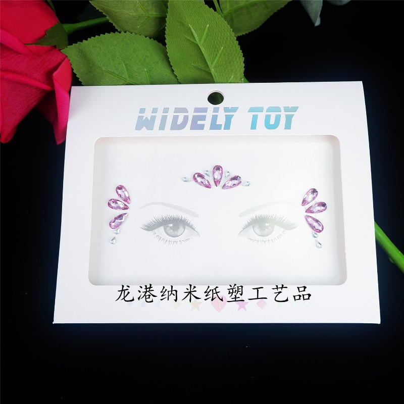 Funkelnde Acryl-Strass-Gesicht – Body Jewelry Stickers Bewertung und Preis